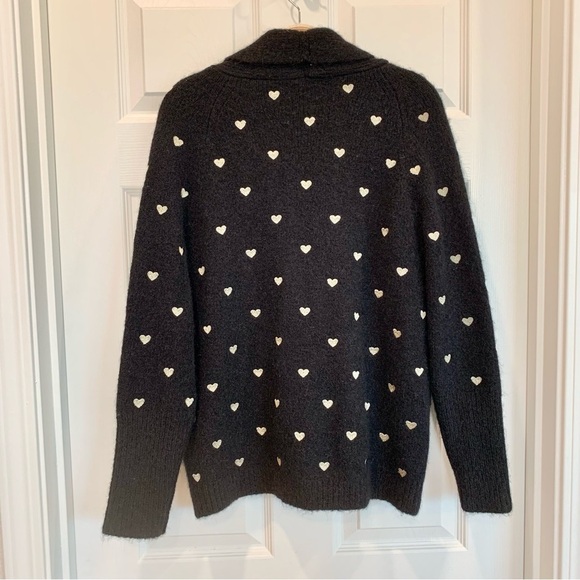 Generation Love Blossom Heart Embroidery Slouchy Oversized Cardigan Sweater - Picture 8 of 11